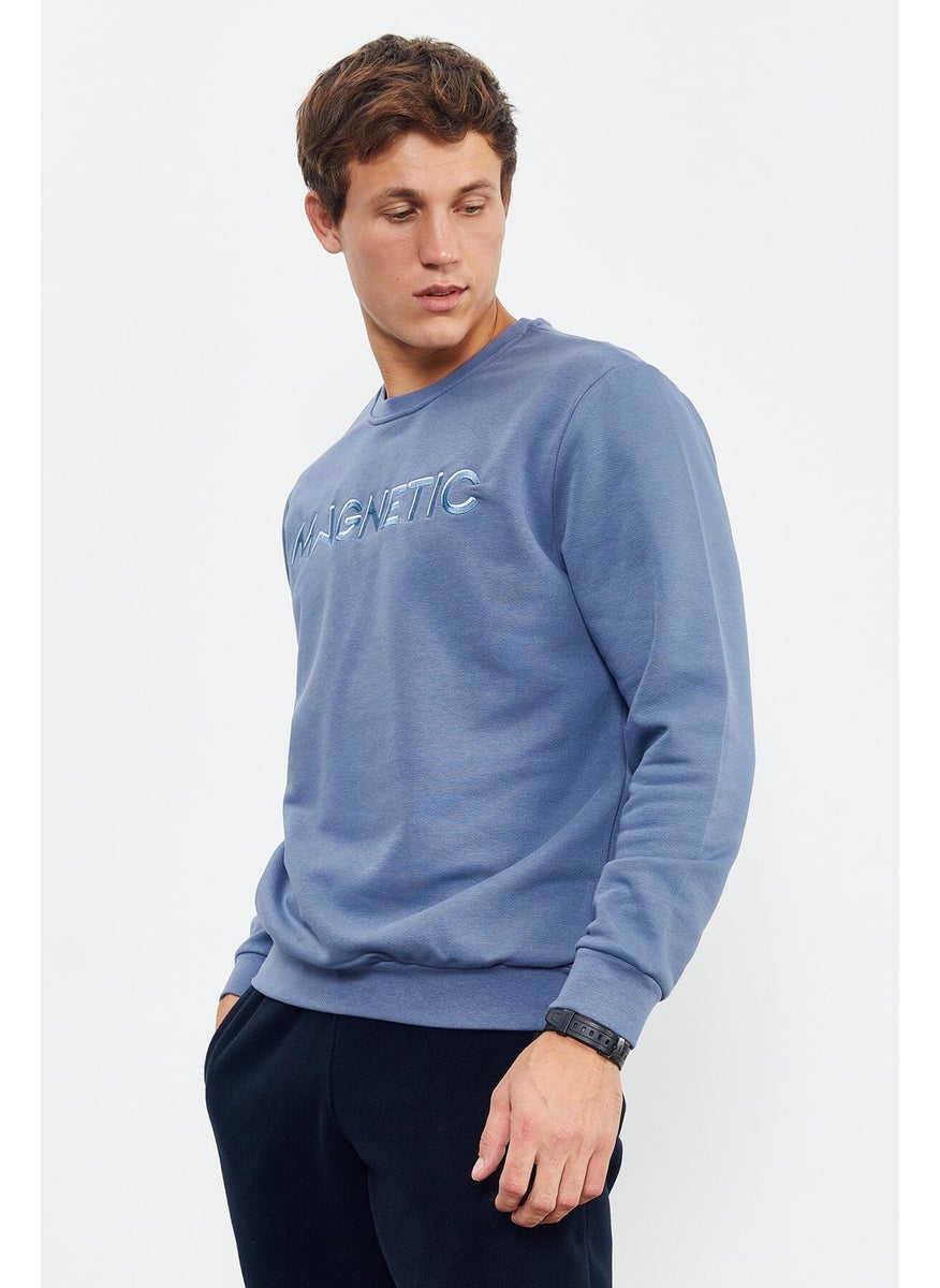 Tommy Life Petrol Men's Letter Embroidered O Neck Comfortable Form Sweatshirt - 88020  - Image 3