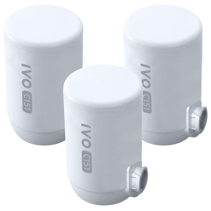 REPLACEMENT WATER FILTERS VALUE PACK OF 3 LASTS FOR 12 MONTHS 4STAGE FILTRATION WITH NSFAPPROVED TECHNOLOGY REMOVES CONTAMINANTS DOWN TO 01 MICRON RETAINS HEALTHY MINERALS