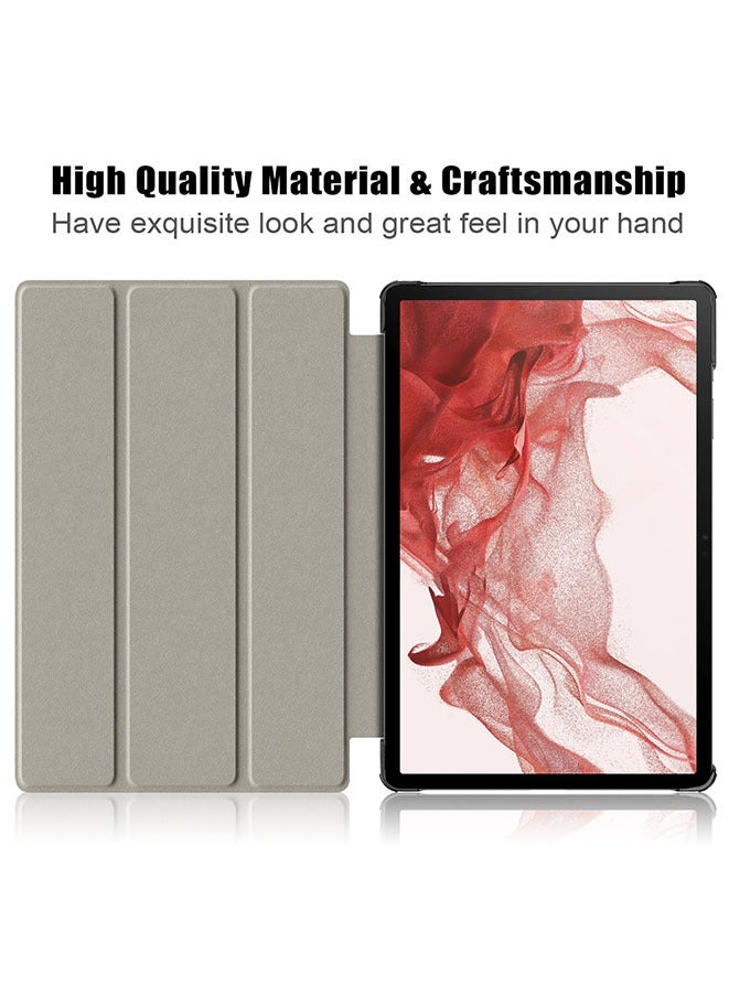 مويكسين حافظة لهاتف سامسونج جالاكسي تاب S9 بلس 12.4 بوصة نحيفة وخفيفة الوزن مع حامل ثلاثي الطي [نوم/تنبيه تلقائي] - Image 5