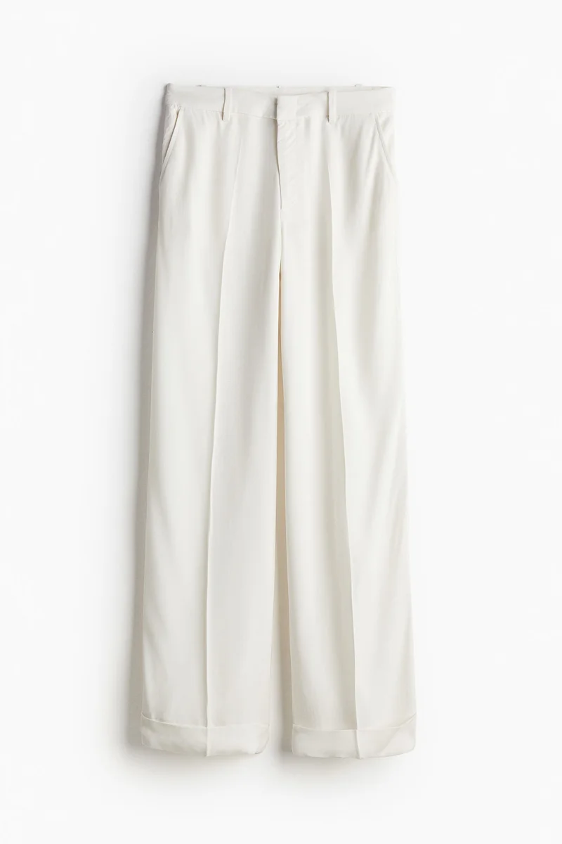 H&M Tailored turn-up trousers