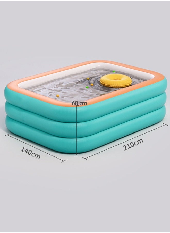 210X140X60CM Inflatable swimming pool  - Image 2