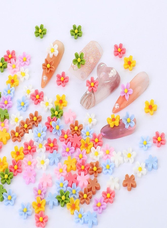 Styquenzer 100 PCS Micro Resin Daisy Blooms Flower Beads Garden Miniature Polyresin Flowers Mini Accessories Flowers for Crafts Miniature Flowers for Terrarium Zen Garden Back Garden Micro Landscaping Decoration - Image 5