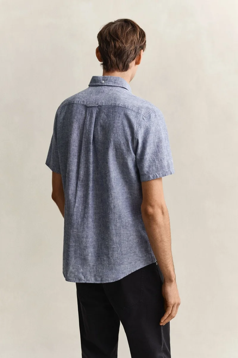 GANT  Regular Cotton Linen Short SleeveShirt for Men | Best Price UAE