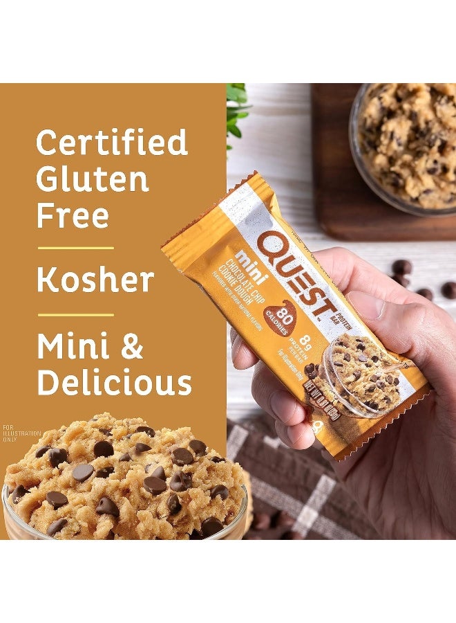 Quest Nutrition Mini Chocolate Chip Cookie Dough Protein Bars, High Protein, Low Carb, Keto Friendly, 14 Count - Image 3
