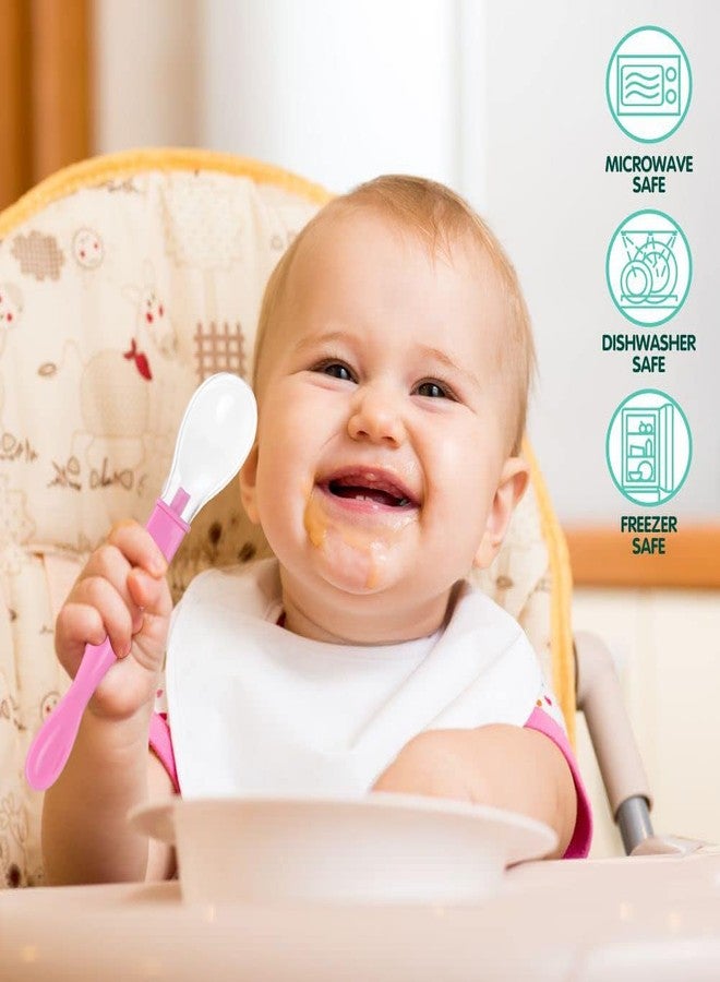 1st Step Dual Ended BPA Free Silicone Spoon Set (Pink) - Image 3