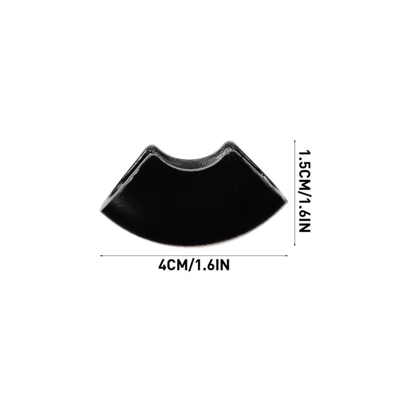 20Pcs Black Iron U Shaped Table Leg Caps Non Slip Rubber Furniture Protectors - Image 3