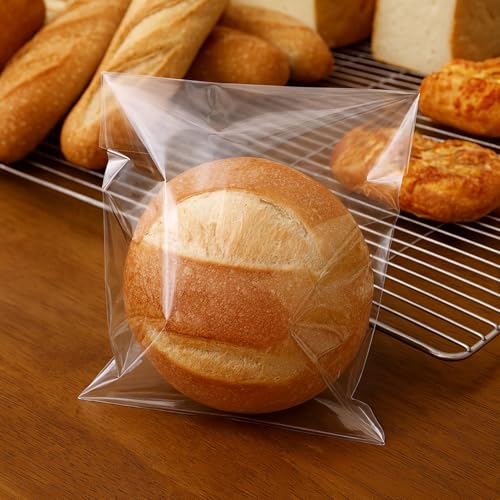 Morepack Self Sealing Cellophane Bags,6x9 Inches 200 Pcs Clear Cookie Bags Resealable Cellophane Bag for Packaging Cookies,Favors,Products,Candy - Image 3