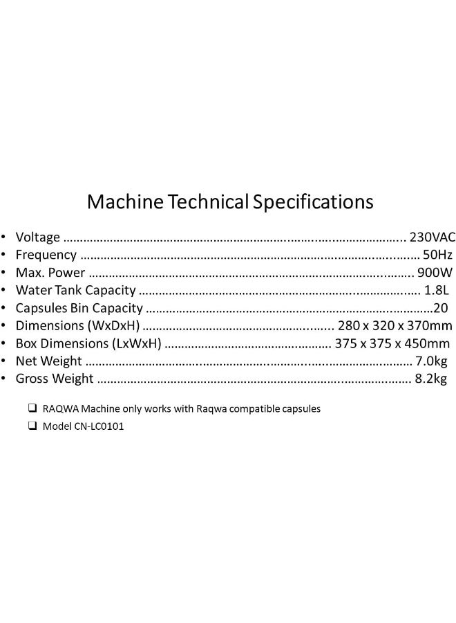 Raqwa آلة القهوة التركية راقوة نجار RQ2000 مجددة - سوداء - Image 4