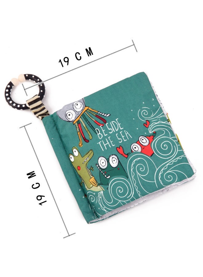 Special For Baby Animal Tail Cloth Book Insect Animal Three-dimensional Cloth Book Touch Ring Paper BBER Washable-Color:TL Cloth Book Black Bee  - Image 4