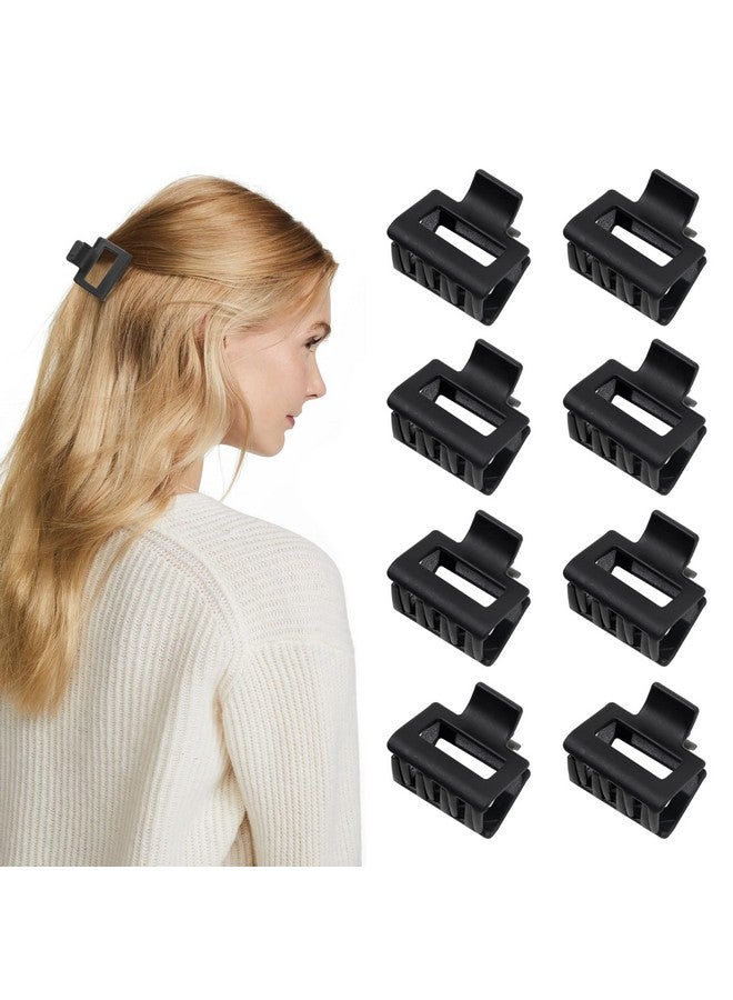 Ivyu Hair Clip - 8 Packs Black Small Claw Clips for Women, 1.57 Inch Mini Hair Clips, Hair Styling Accessories for Women Girls - Image 1