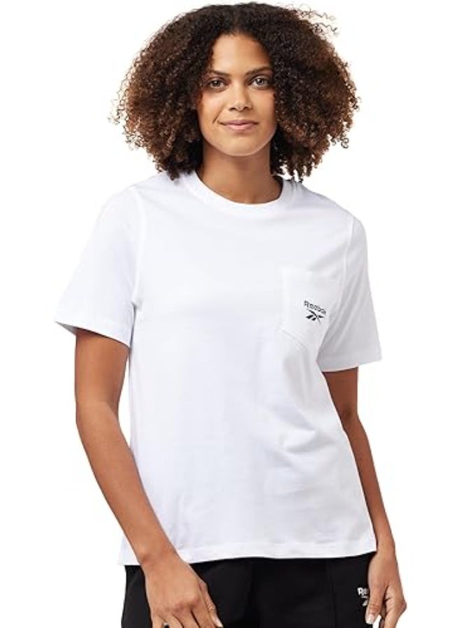 Reebok Lex Small Logo Crw Ss Pocket Tee - Image 1