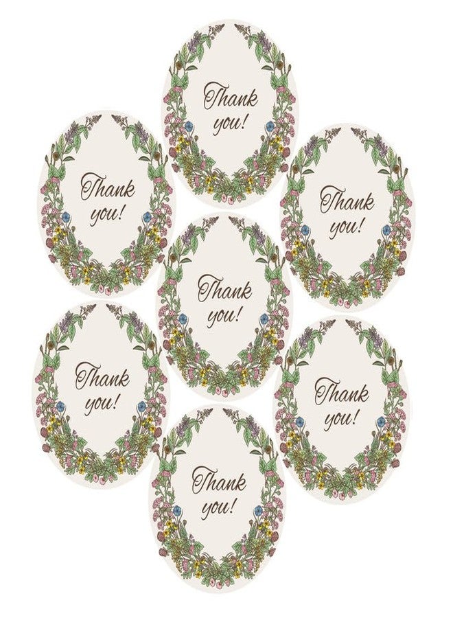 SLGIFT Vinyl Thank You Theme Sticker, Self-Adhesive Vinyl Stickers, 54 Pieces, 2 x 2 Inches Round Sticker, 9 Unique Designs, R016 - Image 1