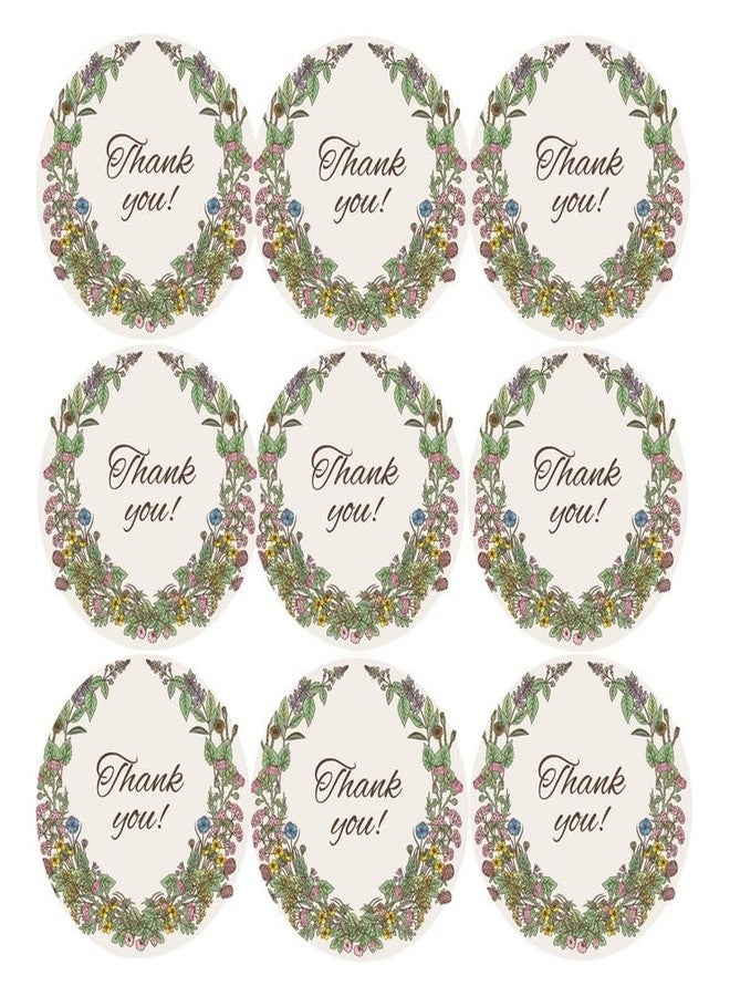 SLGIFT Vinyl Thank You Theme Sticker, Self-Adhesive Vinyl Stickers, 54 Pieces, 2 x 2 Inches Round Sticker, 9 Unique Designs, R016 - Image 2