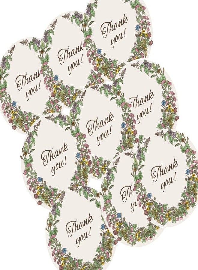 SLGIFT Vinyl Thank You Theme Sticker, Self-Adhesive Vinyl Stickers, 54 Pieces, 2 x 2 Inches Round Sticker, 9 Unique Designs, R016 - Image 3