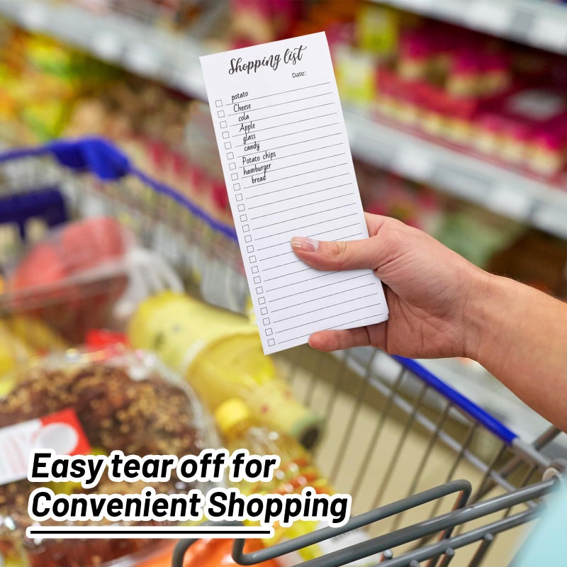 4 Pack Magnetic Note Pad for Fridge with Pen Holder, Totally 200 Sheets Magnetic To Do List, Grocery List, Shopping List, Meals Pads for Refrigerator - Image 4
