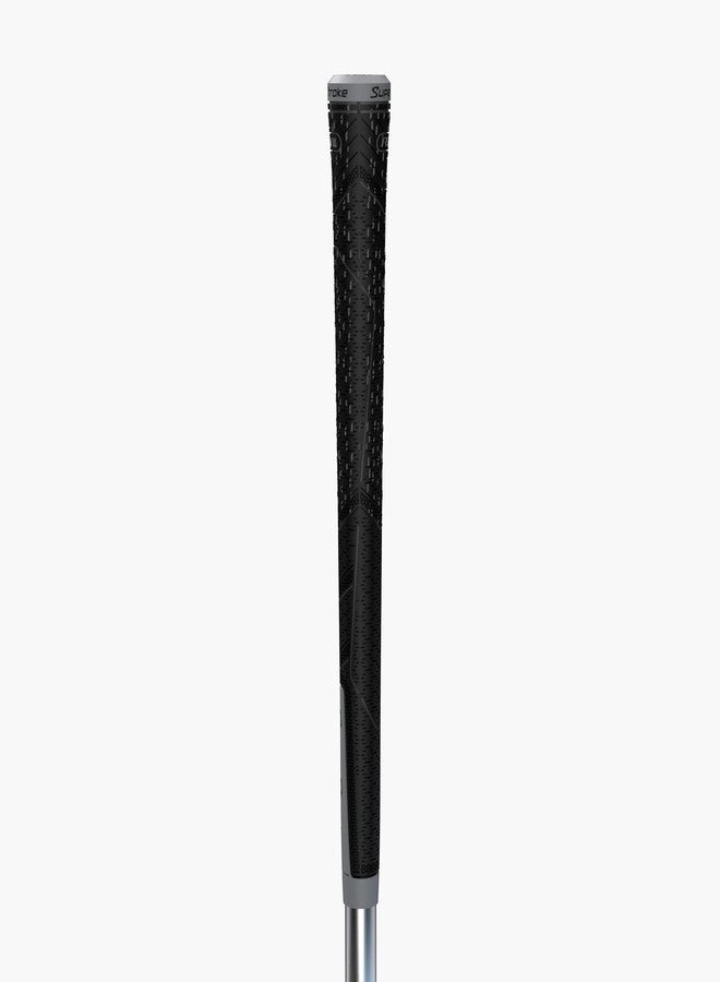 سوبر ستروك مقابض نادي الجولف SuperStroke REVL Element متوسطة الحجم، دائرية بقطر 0.60 بوصة، توفر ثباتًا في جميع الأحوال الجوية، واستجابة سريعة، وتحكمًا كاملًا في كل تأرجحة، باللونين الأسود والرمادي. - Image 3