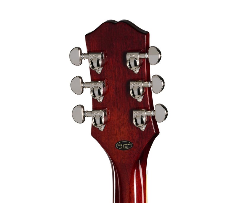 Epiphone Les Paul Double Cut Figured Electric Guitar - Bourbon Burst - Image 5