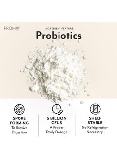 ProMix Nutrition Promix Debloat Prebiotics and Probiotics for Digestive Health, Bloating Relief, Gut Health, Candida Cleanse - White Peach - 30 Count  - Image 4