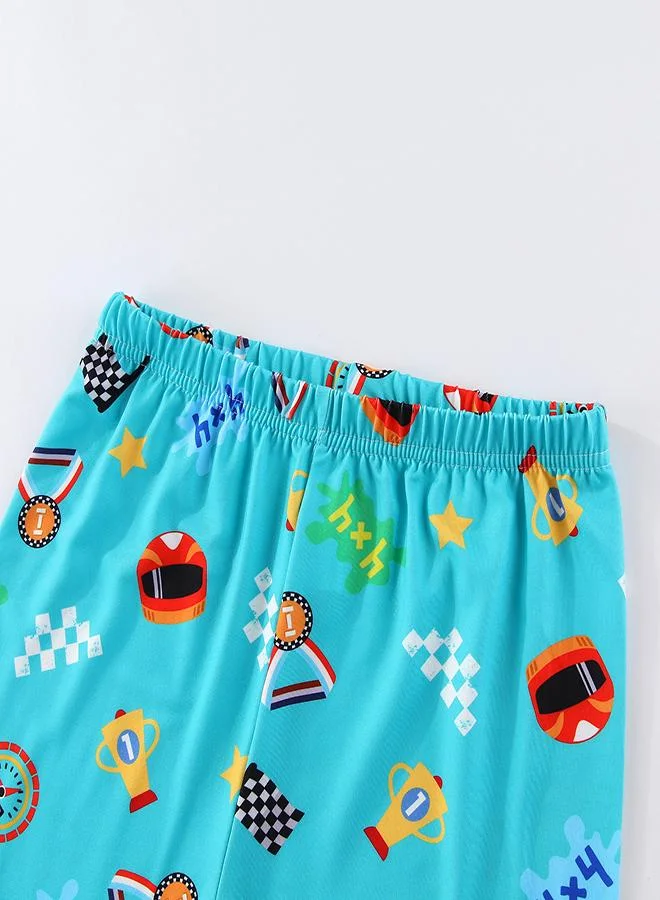 babyqlo Monster Truck Boys Glow in the Dark Pajama Set