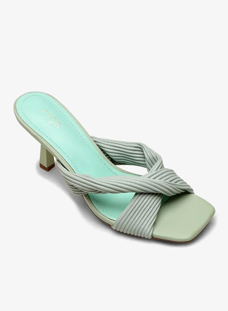 فايور Textured Twist Strap Mule CMJ 01