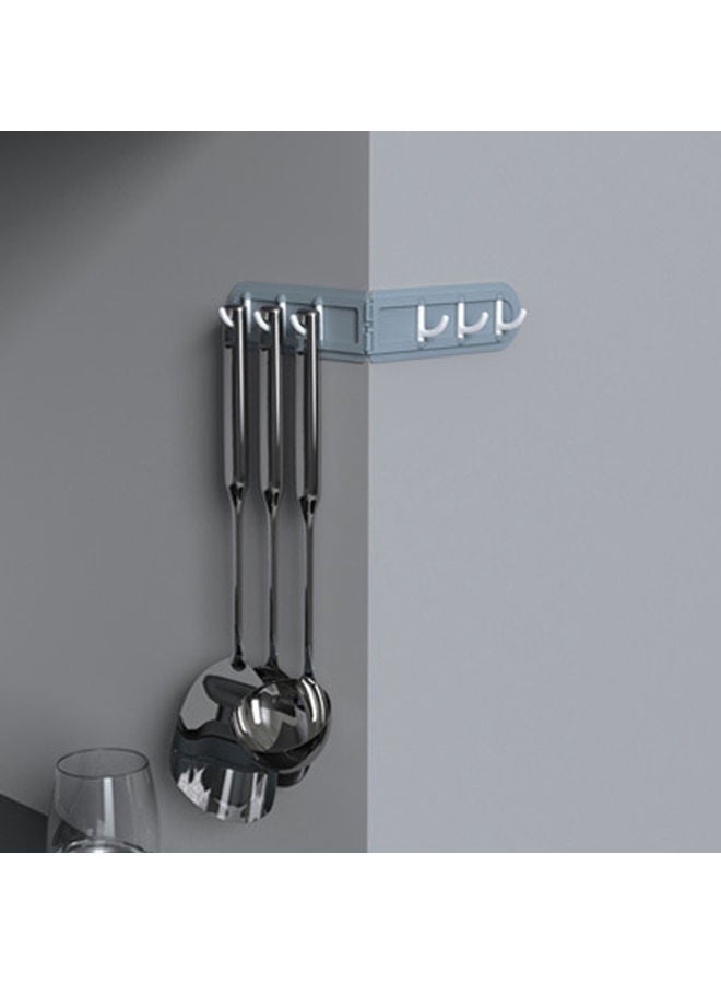 نيبمينينت رف مناشف قابل للطي يثبت على الحائط رمادي - Image 4