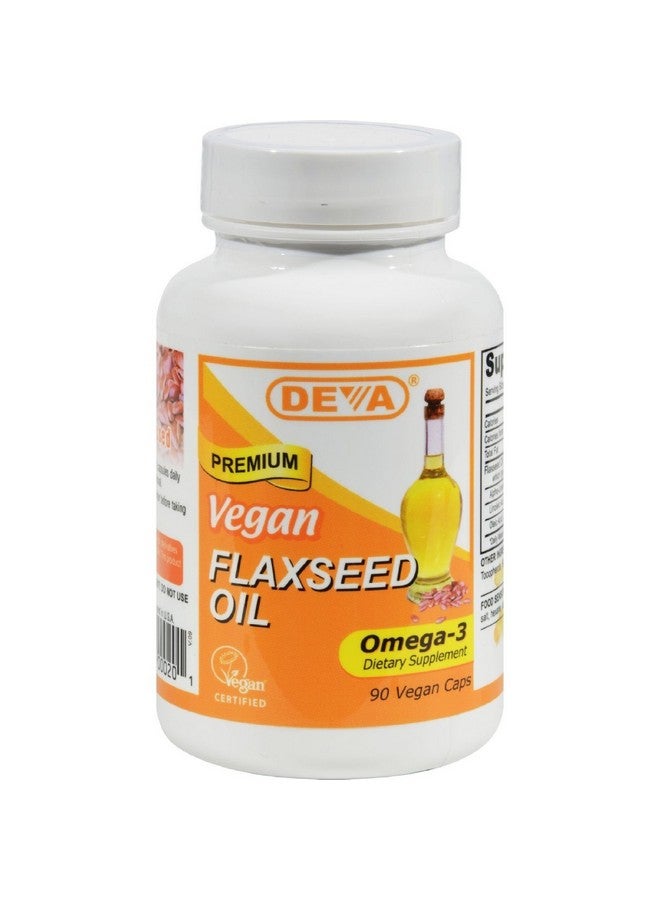 Deva Vegan Flaxseed Oil 90 Vcaps - Image 1