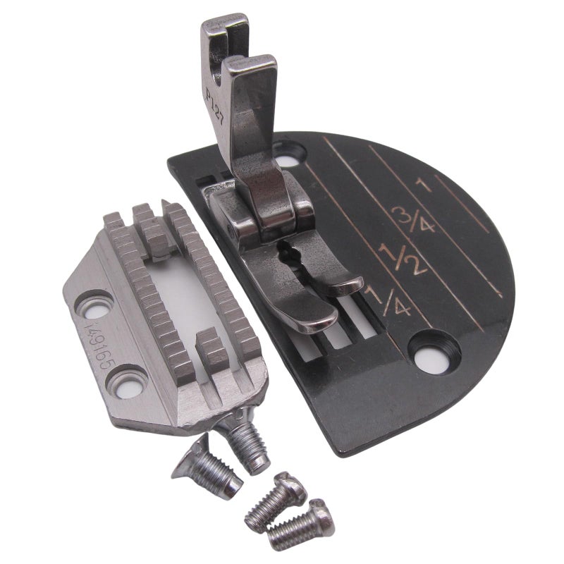 CKPSMS brand-1SET Needle Plate&Feed Dog&Presser Foot Compatible with/Replacement for JUKI Brand DDL-555,DDL-8500,CONSEW Brand 220,230,310,Singer Brand 31-15,95,96,195K,196K,491D,591D - Image 4