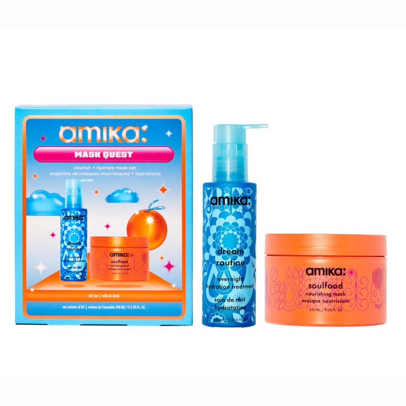 amika mask quest nourish  hydrate mask set