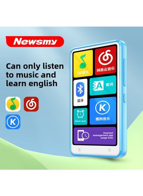 Newman Mp3 English Walkman Music Artifact Junior High School Student Version Dedicated Mp4 Wangyiyun Qq Music Player-Body Color:Student HiGh-end Smooth EiGht-core Version 16G-Memory Capacity:Body Memory + 32G Memory Card (50% Choice) - Standard ConfiGuration + HiGh-resolution Bluetooth Headset