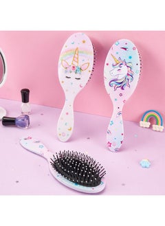 WAWSAM Unicorn Hair Brush Toddler Hair Brush Dry And Wet Hair Brush For All Hair Types Hair Brushes For Girls Kids Brush For Curly Hair Thick Hair  - Image 3