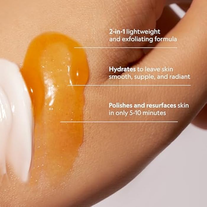 YENSA Super Glow Radiance Polishing Mask - 2-in-1 Face Exfoliator & Hydrating Mask with Pumpkin, Turmeric & Papaya - Hydrating, Radiance-Boosting & Soothing Exfoliant (2.5 Fl oz) - Image 4