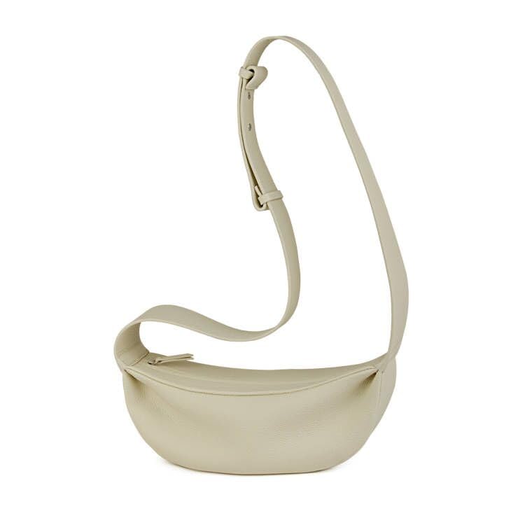 DONNAIN Genuine Leather Sling Bags Crossbody Women, Minimalist Style Casual Chest Bags with Wide Strap (New Beige) - Image 1