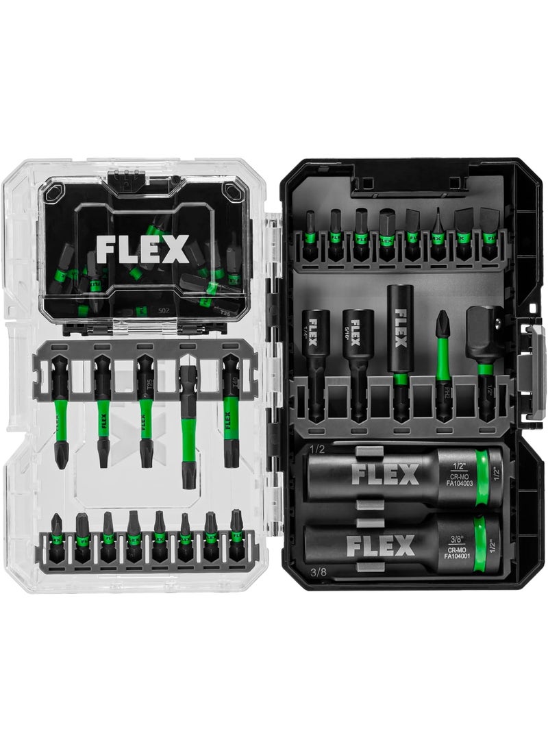 FLEX FLEX STACK PACK IMPACKS 45Piece Impact Driver Bit Set  FAM1010345  - Image 1