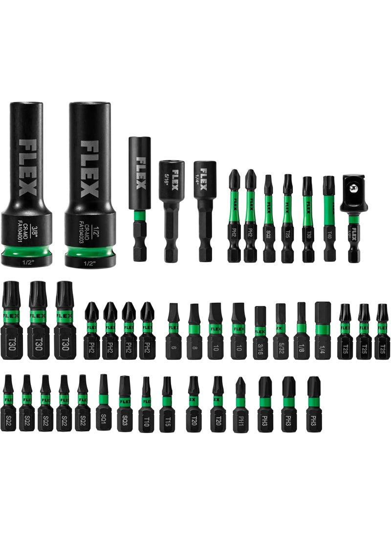 FLEX FLEX STACK PACK IMPACKS 45Piece Impact Driver Bit Set  FAM1010345  - Image 2