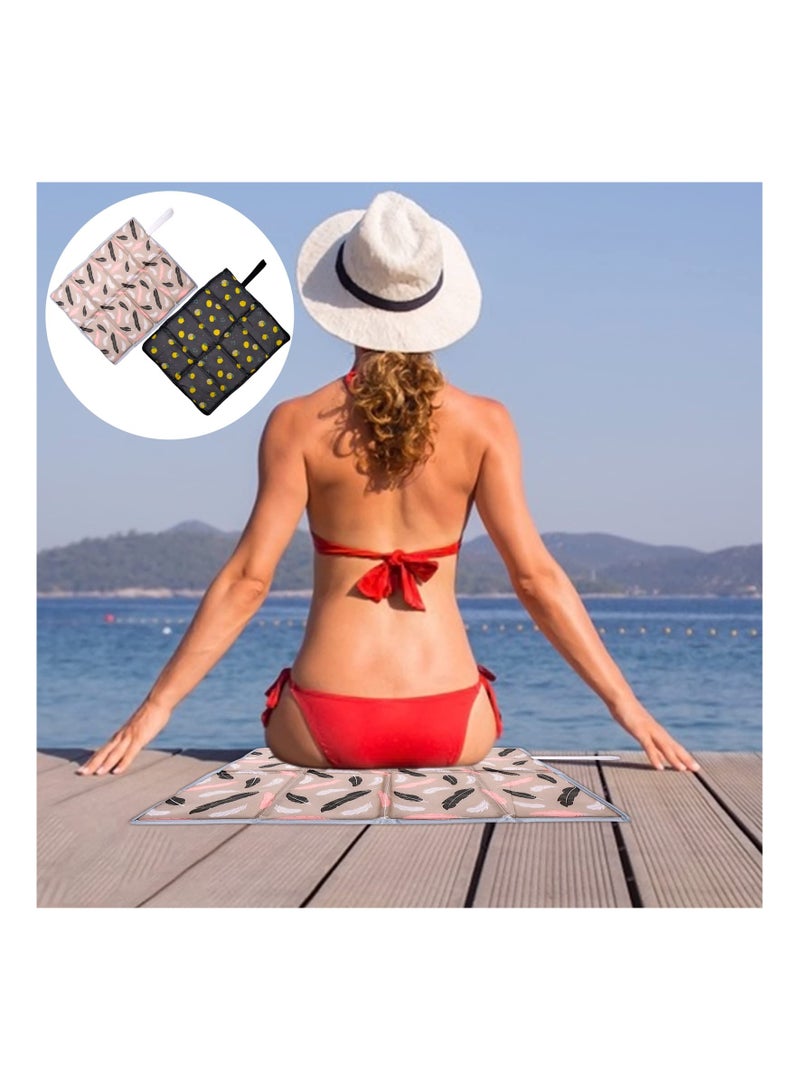 Zikra Portable Folding Sit Mat - 2 Waterproof Camping Cushions, Thermally Insulated Outdoor Seat Mats for Hiking, Walking, and Picnics - Lightweight and Easy to Carry. - Image 2