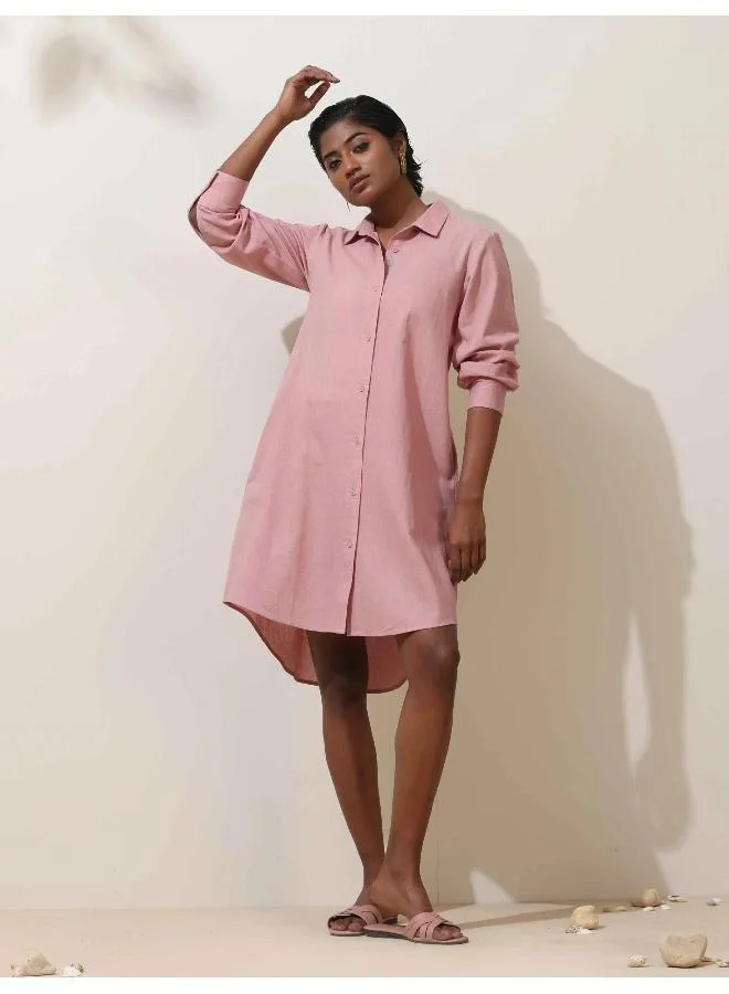 trueBrowns trueBrowns Lilac Green Cotton Dress