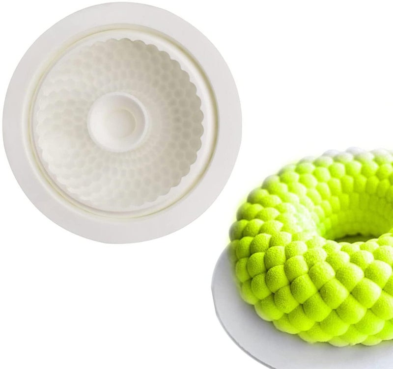 Eight Petal Flower Silicone Bakeware Mousse Cake Baking Mold DIY French Dessert Mold