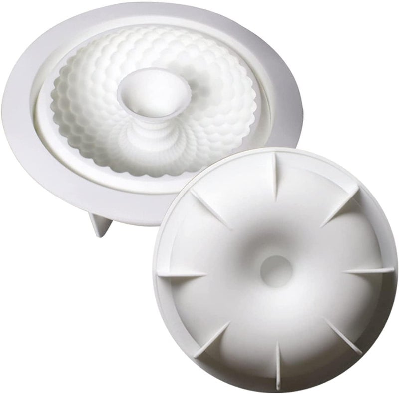 Eight Petal Flower Silicone Bakeware Mousse Cake Baking Mold DIY French Dessert Mold