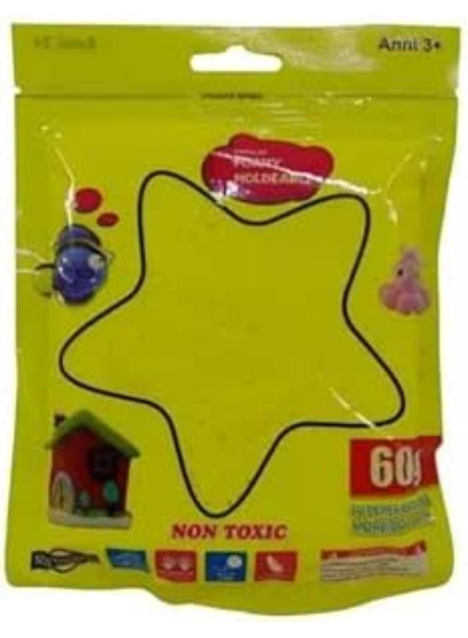 Moldable Foamy Bags 60g Mixed Color Didactic Slime Yellow 