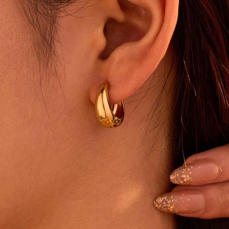 MONOZO Elegant Stainless Steel Women's Earrings—Latest Fashion Anti Tarnish Stud Earring for Girl - Image 2