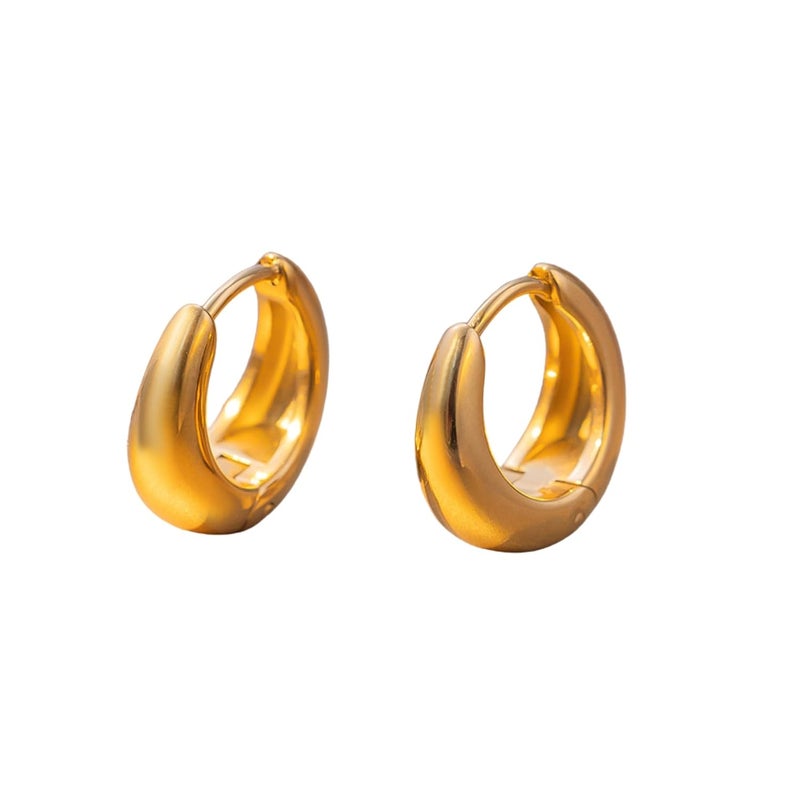 MONOZO Elegant Stainless Steel Women's Earrings—Latest Fashion Anti Tarnish Stud Earring for Girl - Image 1