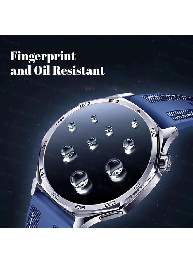 erorex 3Pack Screen Protector Compatible With Huawei Watch Gt5 Gt5 Pro 46Mm 2024 With Auto Alignment Easy Installation Kit Frame Tempered Glass Waterproof Hd Clear Film For Huawei Watch Gt5 Pro - Image 5