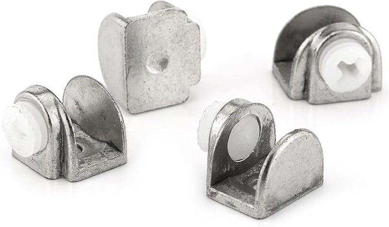 Half Round Glass Clamp Brackets 16pcs Furniture Hardware Shelves Support Corner Clips - Image 2