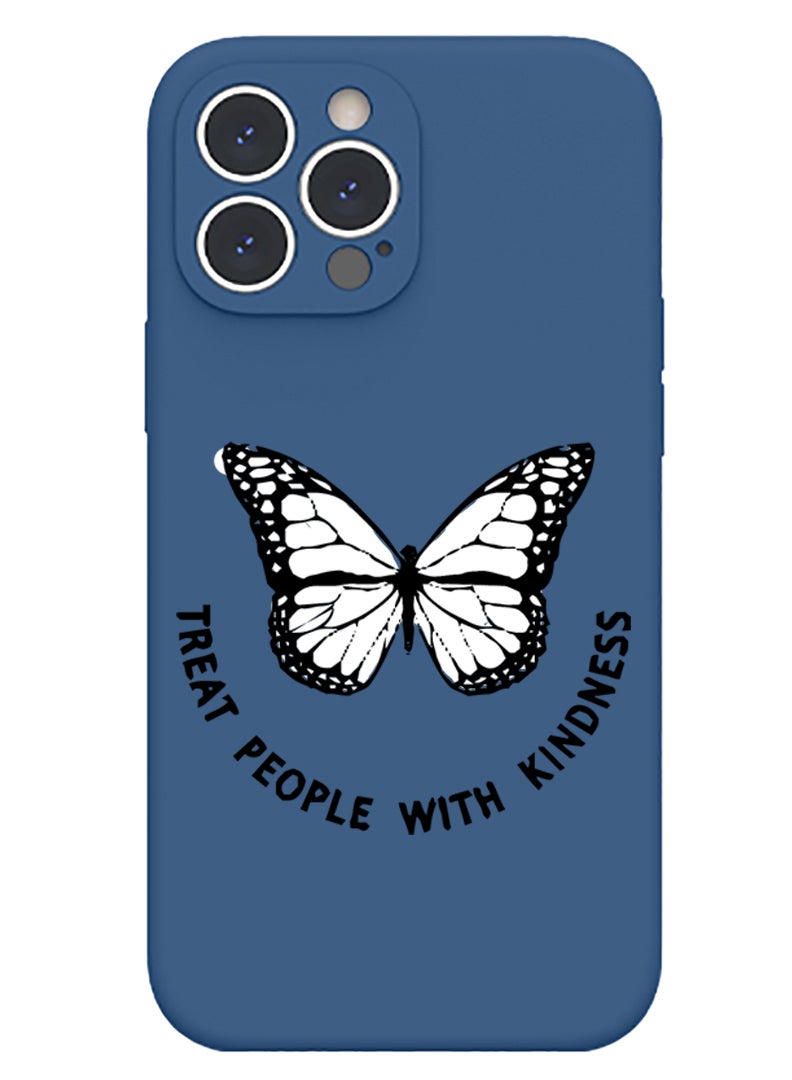 Theodor Protective Slim Fit Case Liquid Silicone Cover with Full Body Protection Anti-Scratch Shockproof Case For iPhone 13 Pro Max Blue  - Trust in the lord with all your heart copy - Image 1