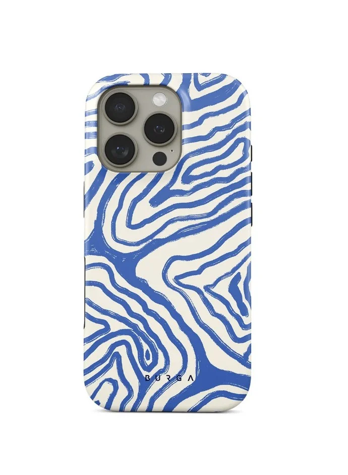 BURGA Premium BURGA Case Compatible with iPhone 15 Pro Max - Hybrid Dual-Layer Hard Shell + Silicone Protection - Seven Seas Design