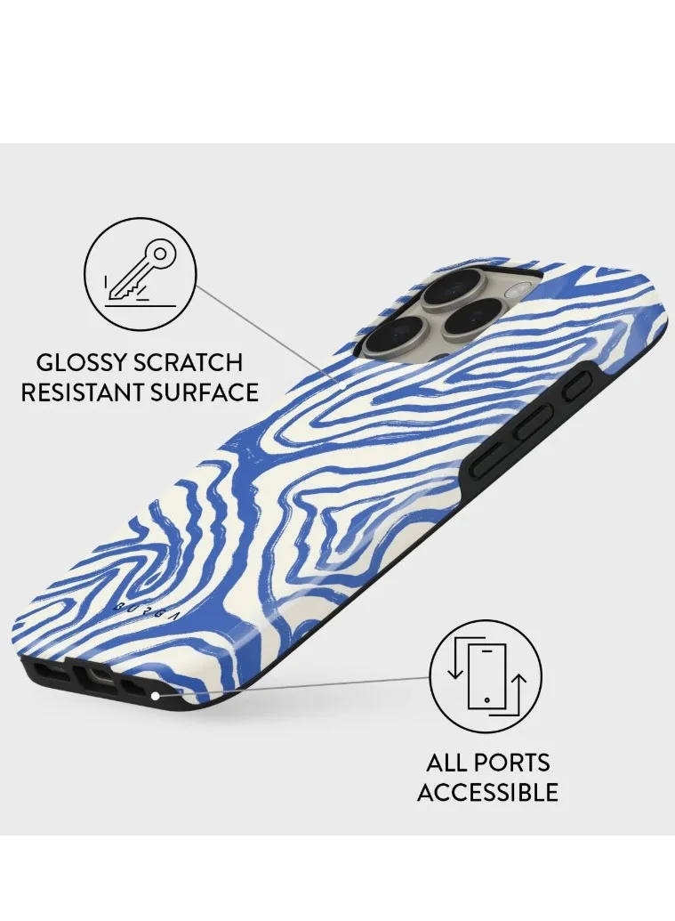 BURGA Premium BURGA Case Compatible with iPhone 15 Pro Max - Hybrid Dual-Layer Hard Shell + Silicone Protection - Seven Seas Design