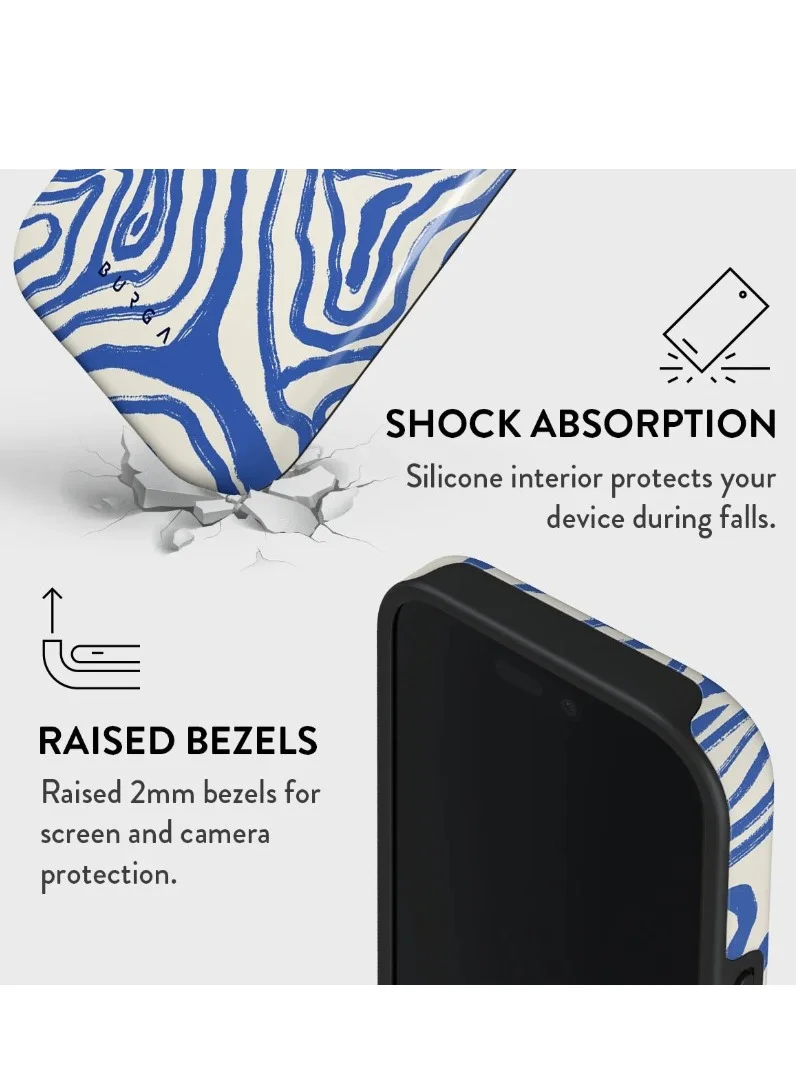 BURGA Premium BURGA Case Compatible with iPhone 15 Pro Max - Hybrid Dual-Layer Hard Shell + Silicone Protection - Seven Seas Design