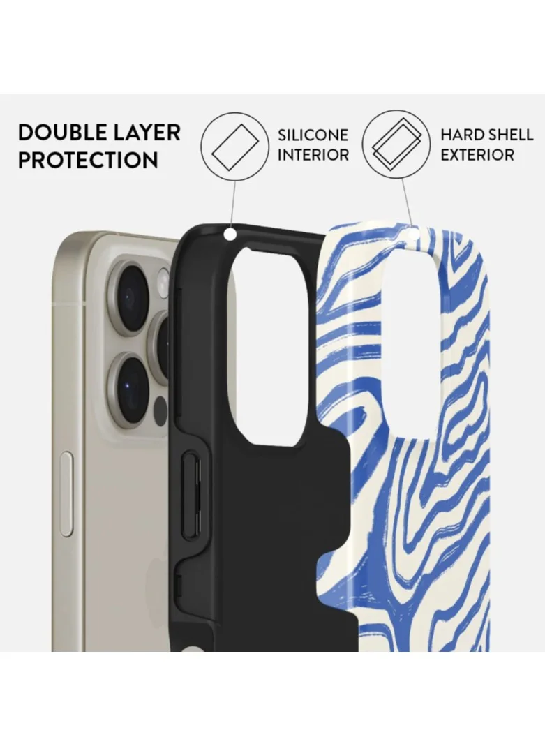 BURGA Premium BURGA Case Compatible with iPhone 15 Pro Max - Hybrid Dual-Layer Hard Shell + Silicone Protection - Seven Seas Design