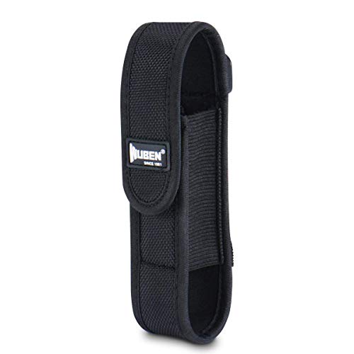 WUBEN Flashlight Holster LED Tactical Flash Light Nylon Pouch Holder Belt Adjustable Heavy Duty Carry Case 55x12 Flashlight not Included - Image 1