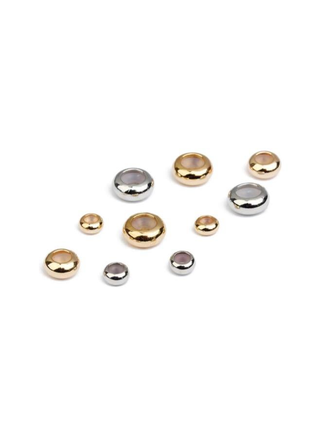 klarako 20pcs Stopper Beads Insert Silicone Stopper Beads Positioning Spacer Beads for DIY Crafts Jewelry Findings Charm Bracelets Hole 1mm - Image 4